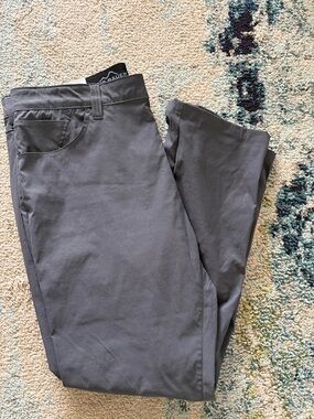 NWT Eddie Bauer Charcoal Grey Adventure Trek Pant Water Resistant Stretch 38 X30